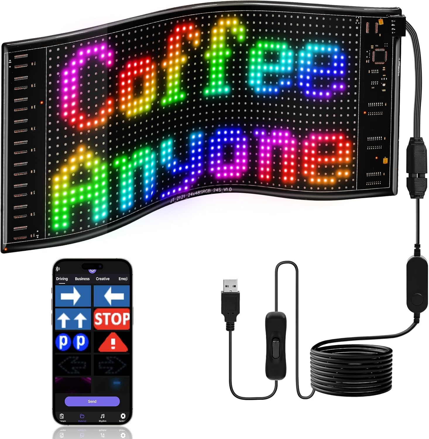 Diy Electric Car - LED bricolage matrice Pixel panneau LED