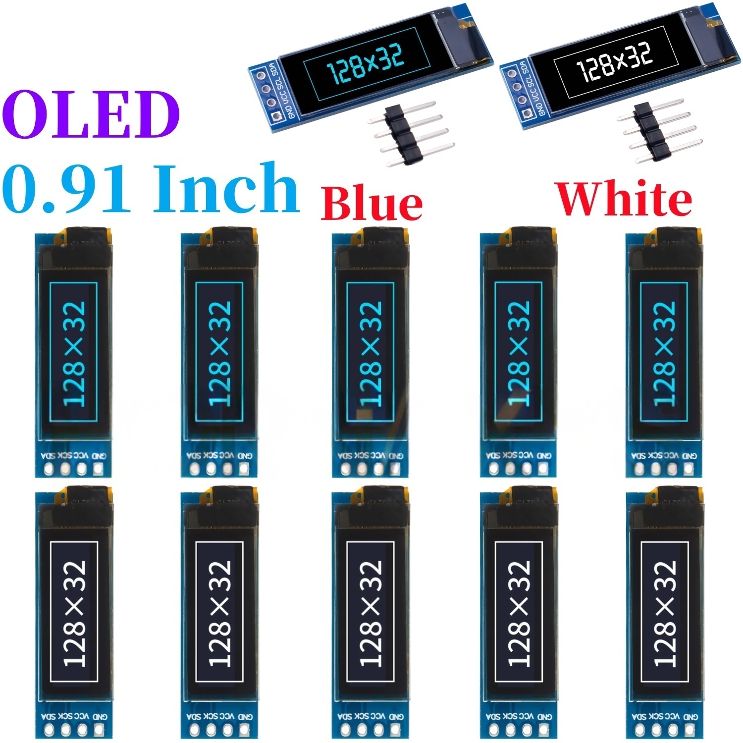 Arduino Diy Electronics - XZG 1-20PCS Écran OLED LCD 0,91