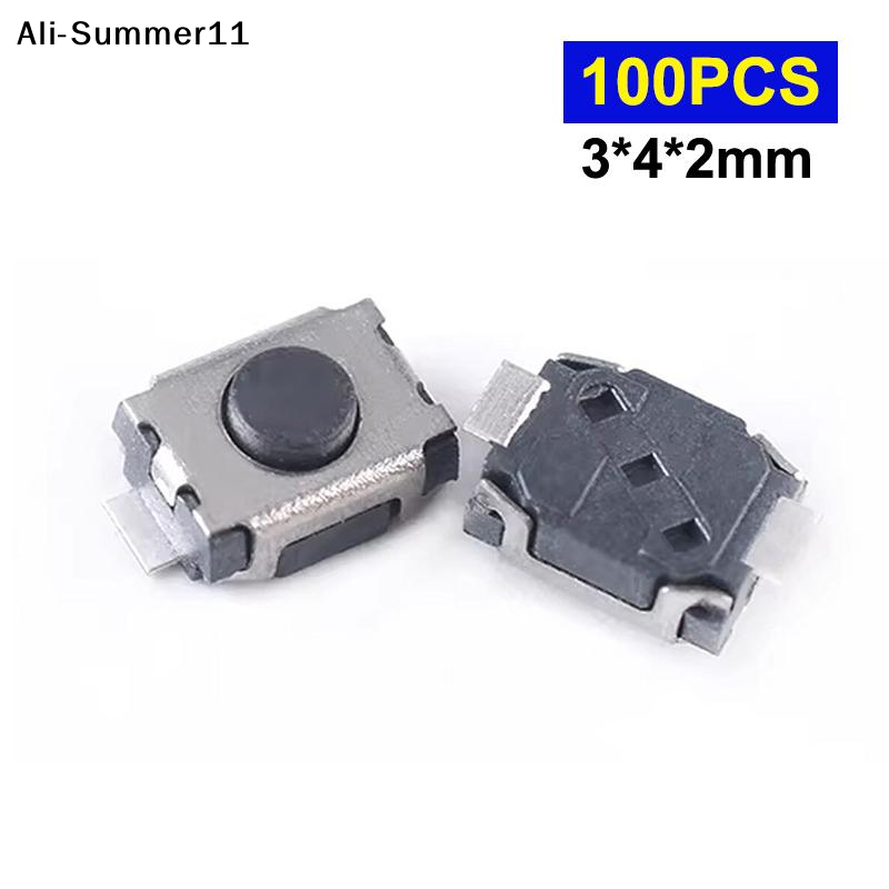 Push Button Tactile - 【Mm】 100 boutons micro-interrupteurs 3*4*2MM pour