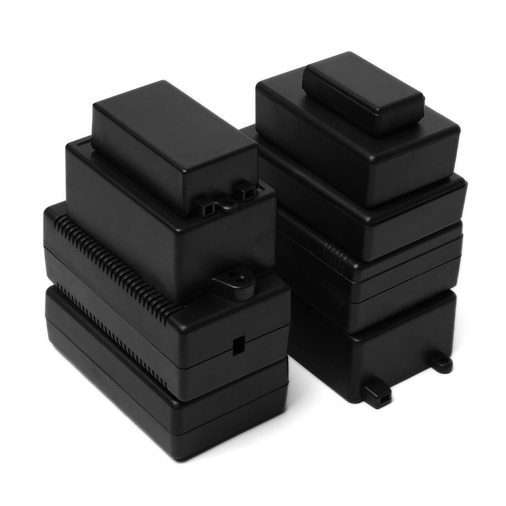 Diy Electronics Storage - Boîtier étanche en plastique noir, boîtier
