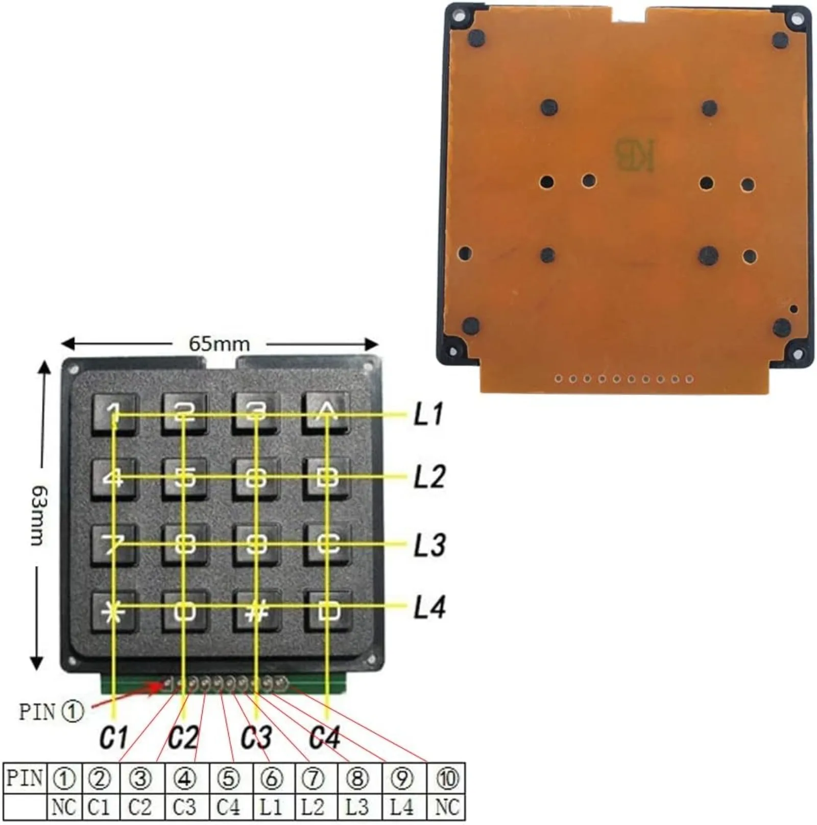 Clavier à membrane matricielle - Arduino Diy Electronics avis et prix