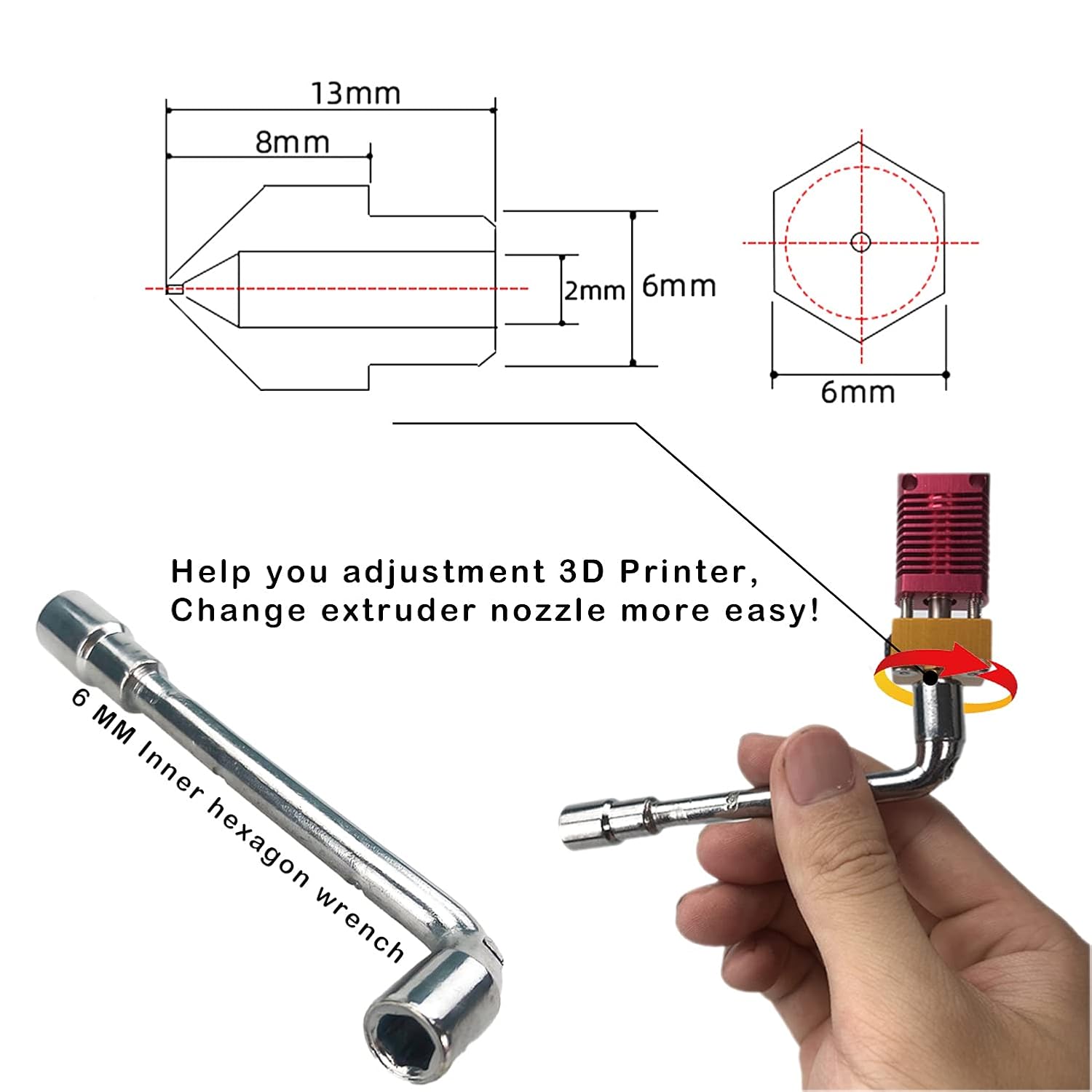 CREALITY 20 pièces MK8 buse en - Creality Printer K1 avis et prix
