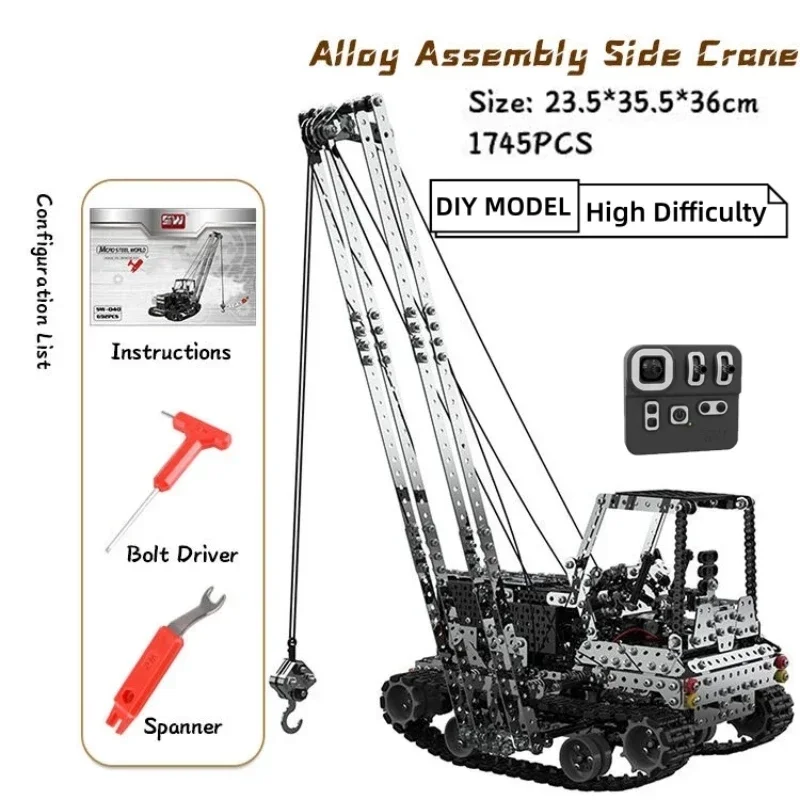 Grue RC en métal à monter soi- - Diy Electric Car avis et prix
