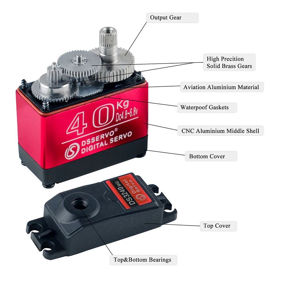 40KG Dsservo DS3240 grand coup - Diy Electric Car avis et prix