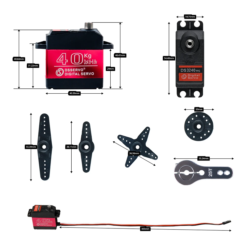40KG Dsservo DS3240 grand coup - Diy Electric Car avis et prix