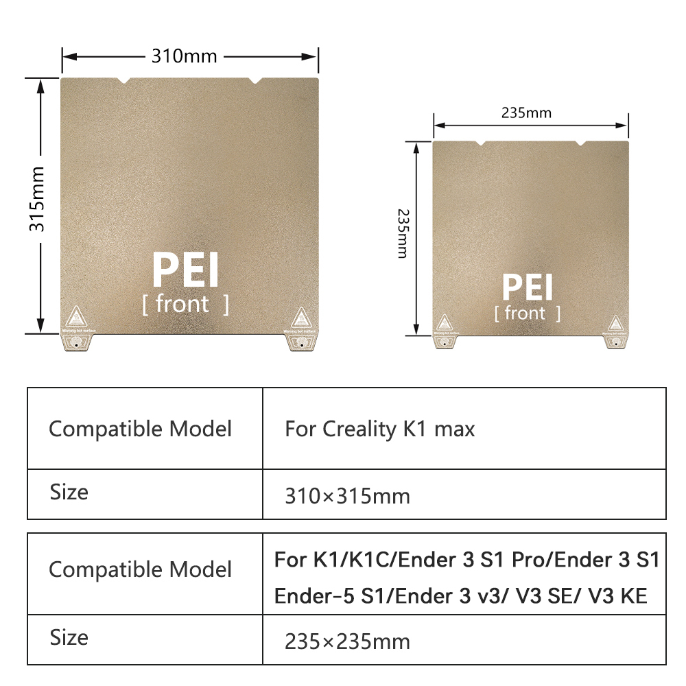 Plaque de construction K1 Max  - Creality Printer K1 avis et prix