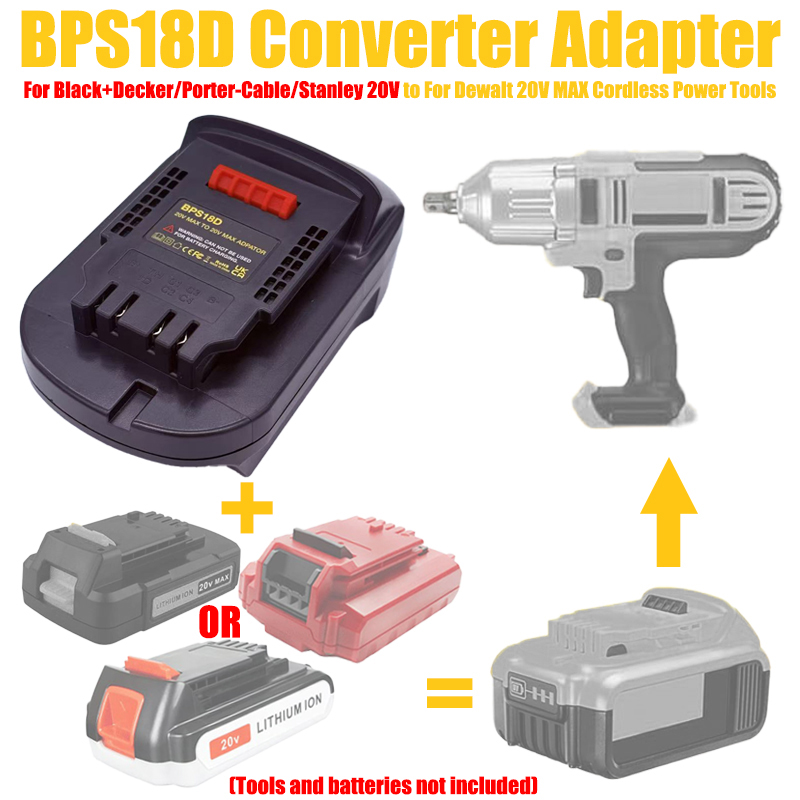 Adaptateur HAKSINKY BPS18D pou - Black+Decker Tool 20V Max avis et prix